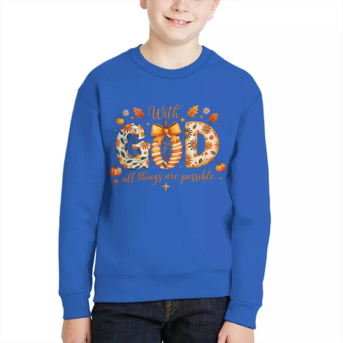 Fall Jesus Kids Sweatshir