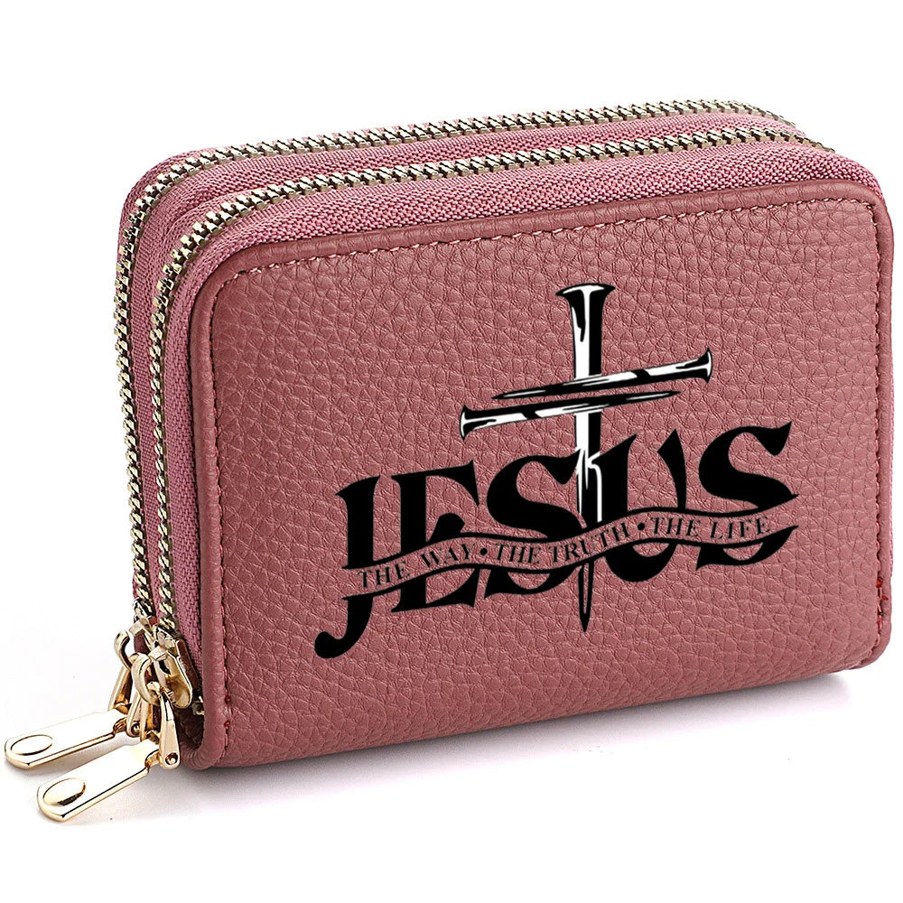 Christian PU Leather Wallet with Jesus Design