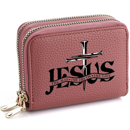 Christian PU Leather Wallet with Jesus Design