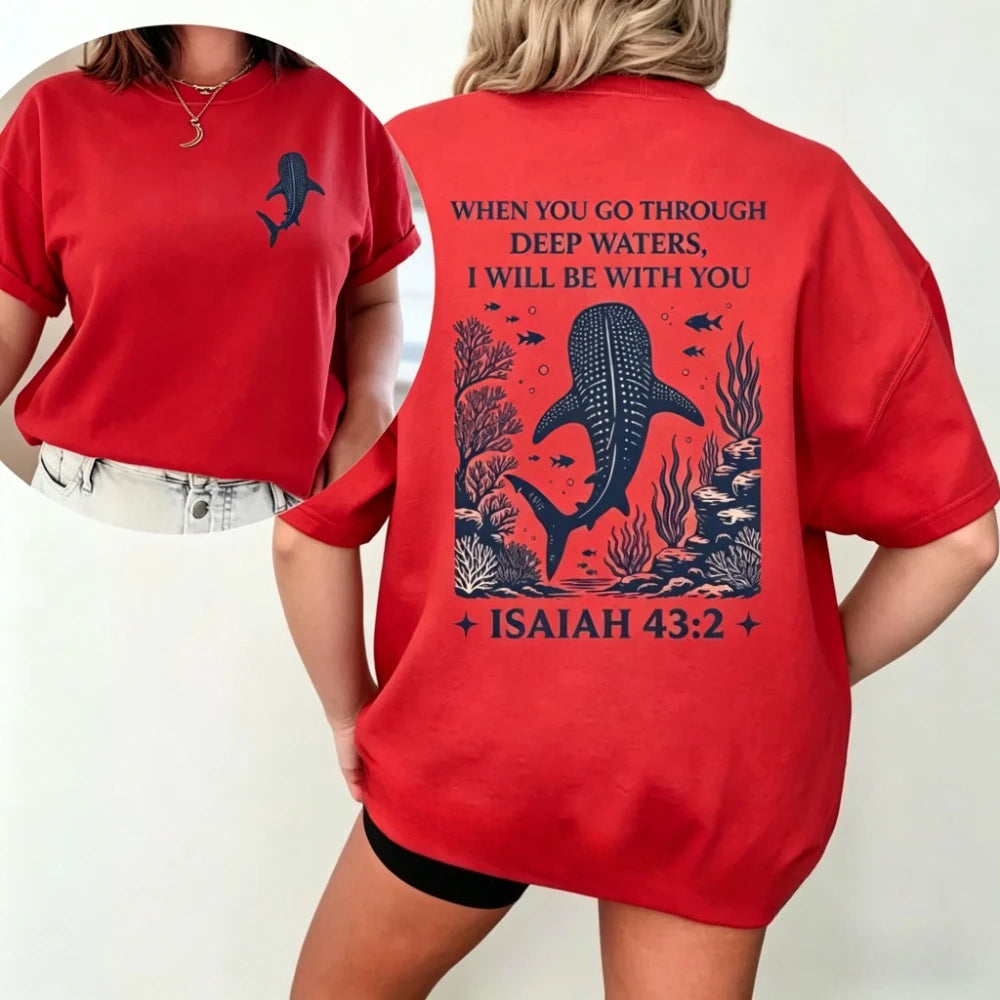 Camiseta Premium Versículo Isaías 43:2