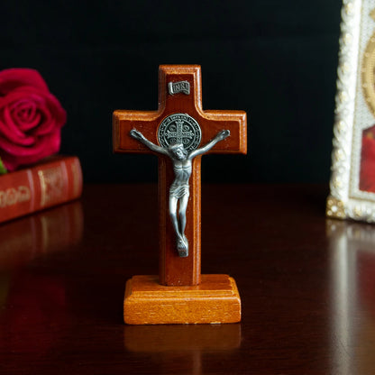 Wooden Cross Pendant - Christian Crucifix Keepsake