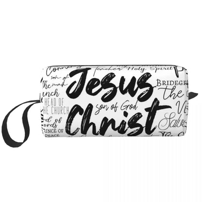 Christian Makeup Bag, Double-Sided Faith Organizer