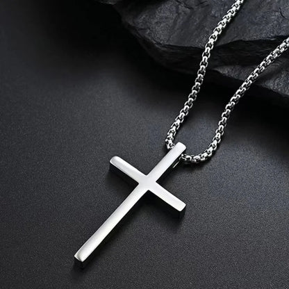 Minimalist Polished Cross Necklace