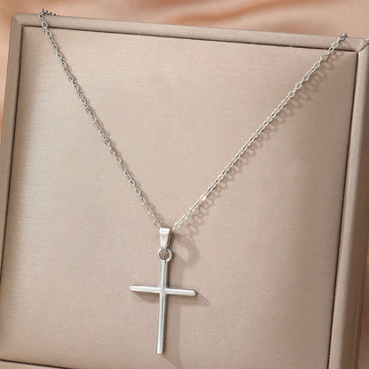Christian Stainless Steel Cross Jewelry Set