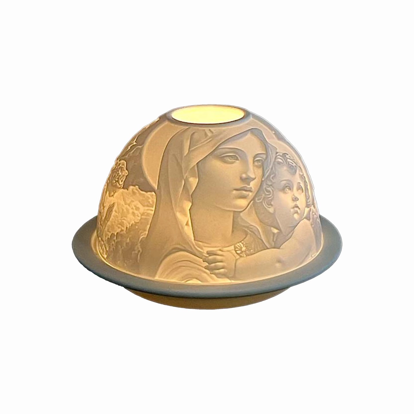 Porcelain Devotional Dome Candle Holders