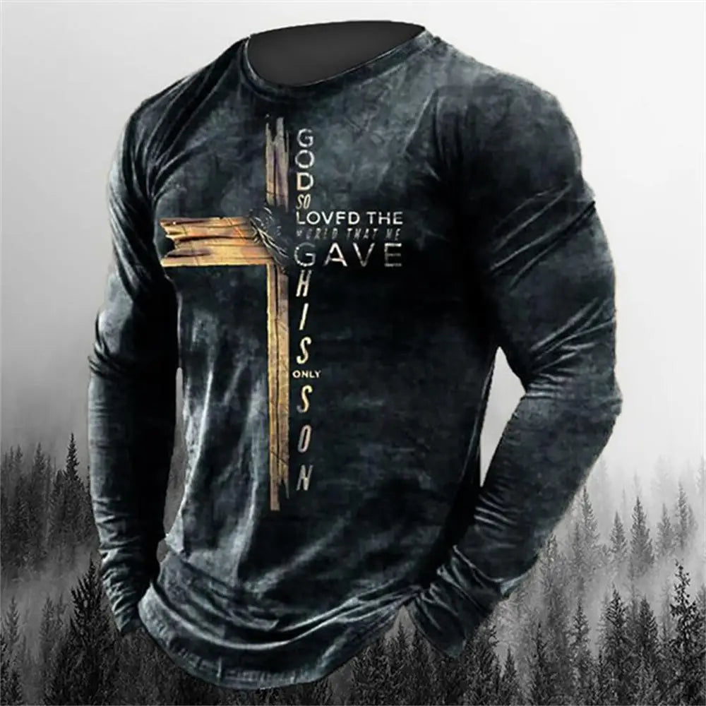 Religious Casual Long Sleeve Shirts 