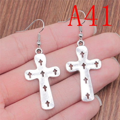 Multi-Style Christian Symbol Drop Earring