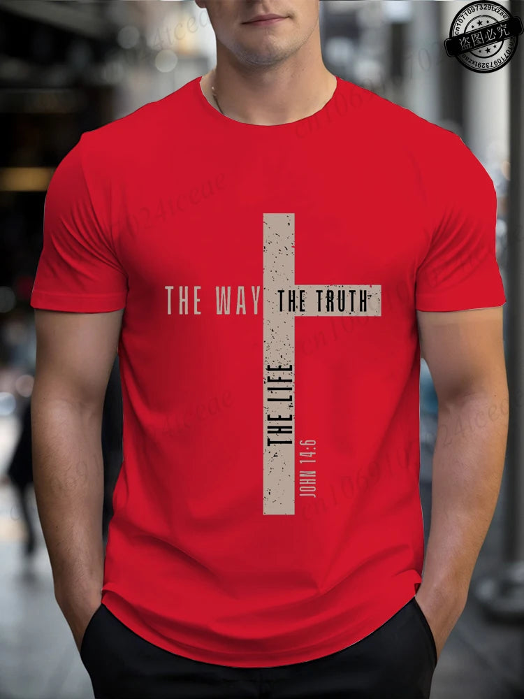 Camisa de algodão João 14:6