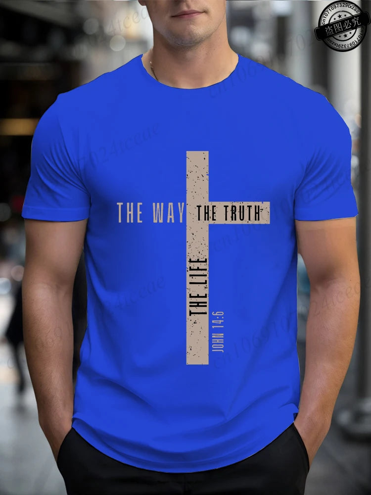 Camisa de algodão João 14:6