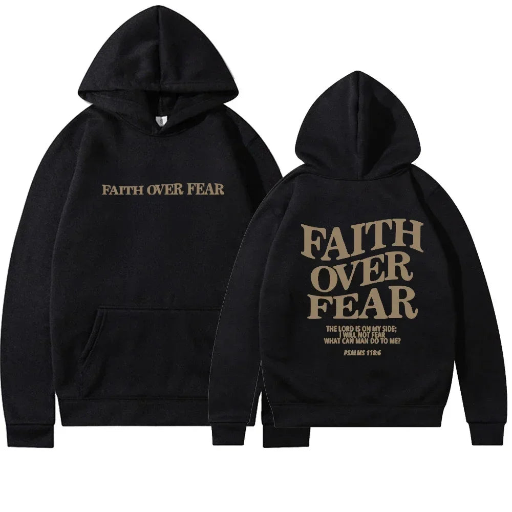 Faith Over Fear Christian Hoodie 
