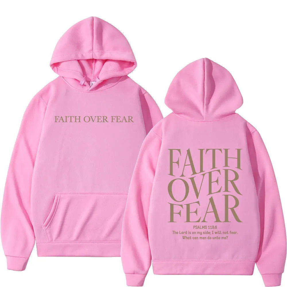 Faith Over Fear Minimalist Hoodie
