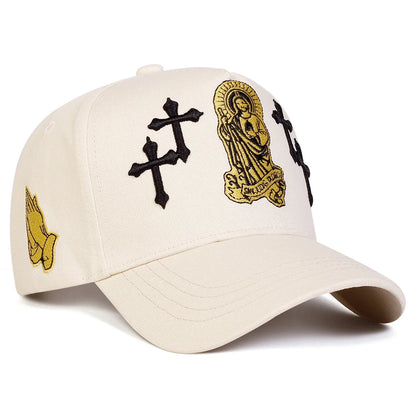 Unisex Christian Cross Embroidered Baseball Cap