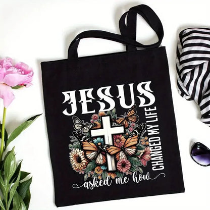 Jesus Tote Bag with Verse