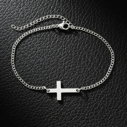 Pulseira de corrente cruzada