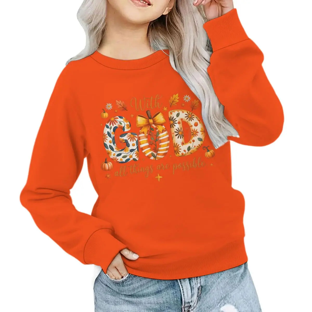 Fall Jesus Kids Sweatshir