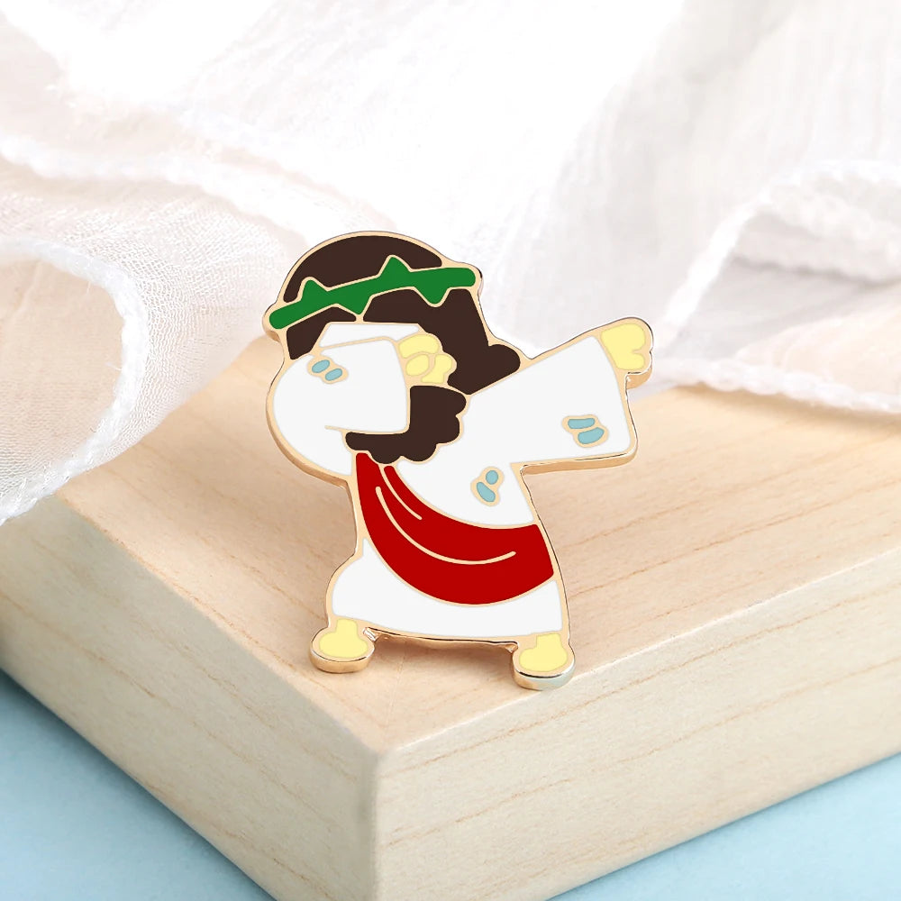 Dabbing Christ Enamel Pin