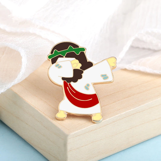 Dabbing Christ Enamel Pin