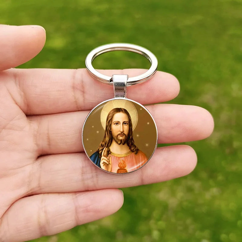 Devotional Medallion Keyring