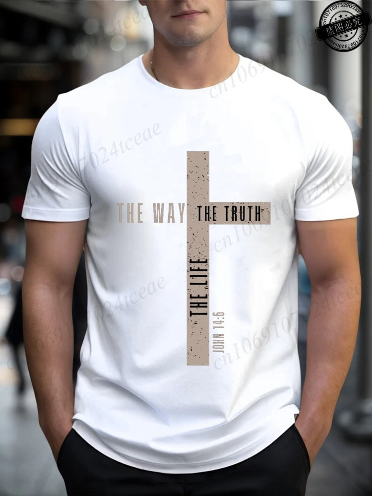 Camisa de algodão João 14:6