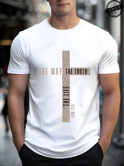 Camisa de algodão João 14:6