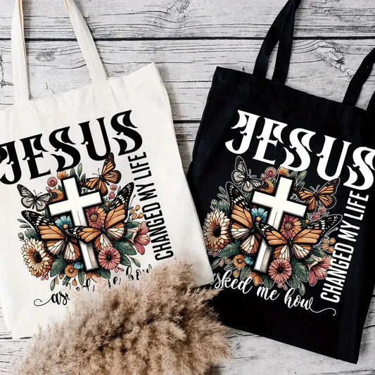 Jesus Tote Bag with Verse