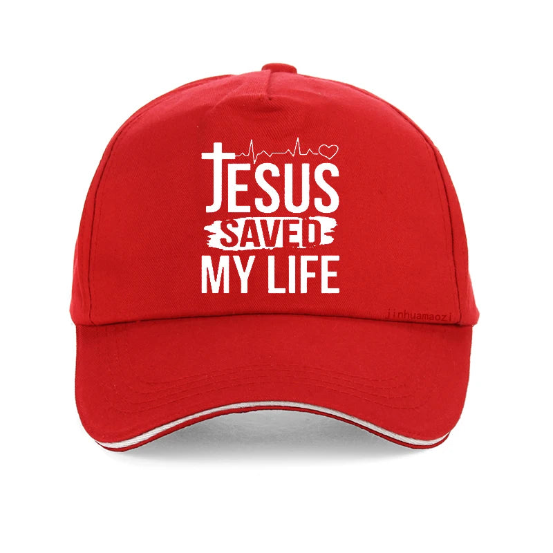 Jesus Saved My Life Vibrant Cap