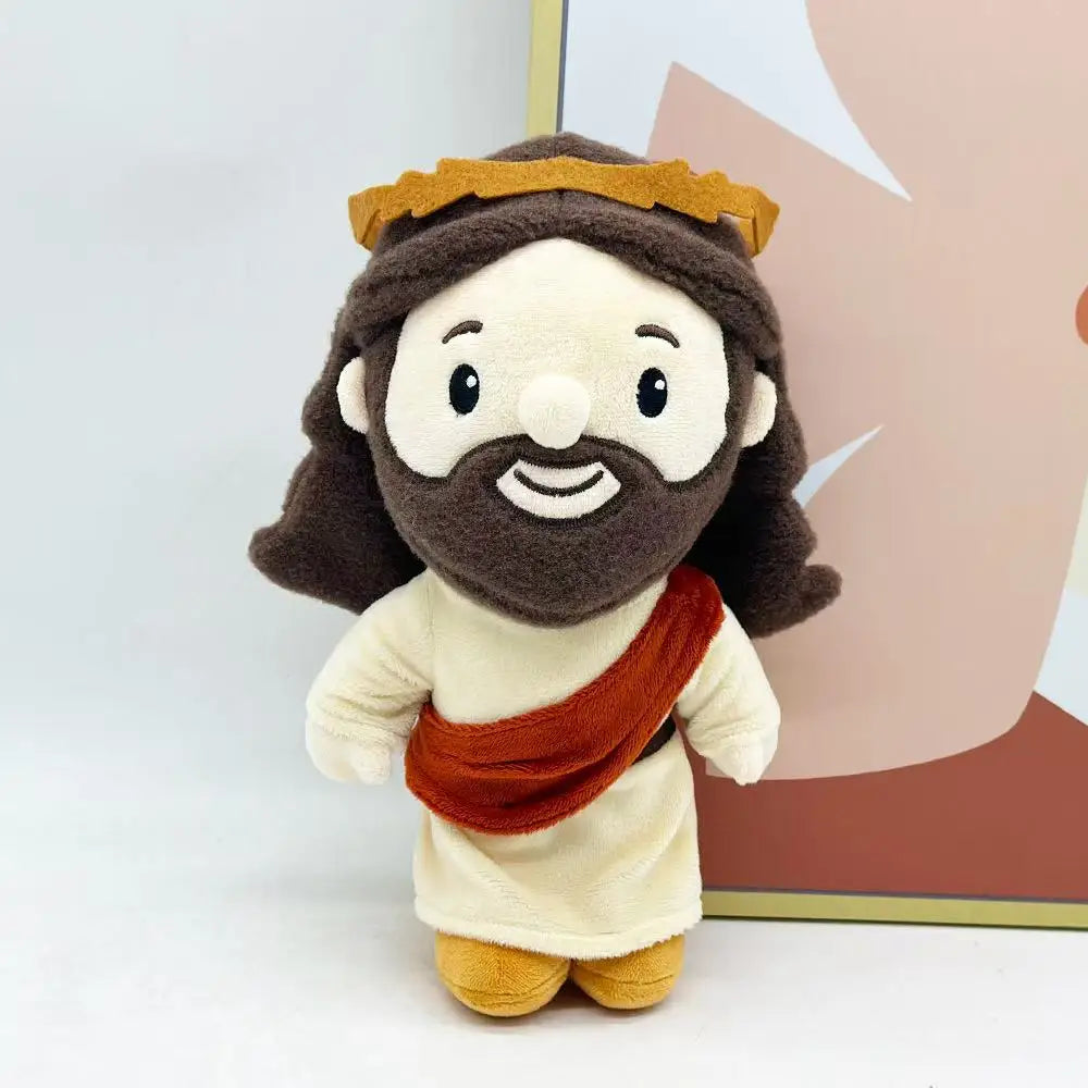 Soft Plush Jesus Doll with Crown of Thorns