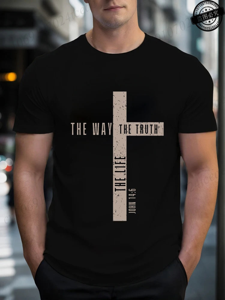 Camisa de algodão João 14:6
