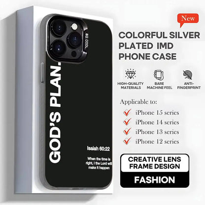 Capa de telefone com versículo bíblico cristão