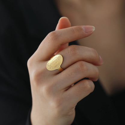 Jesus Mother Catholic Ring 