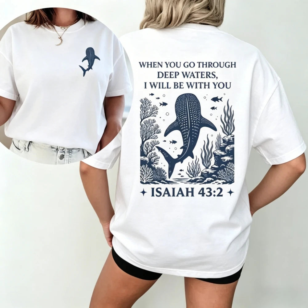 Camiseta Premium Versículo Isaías 43:2