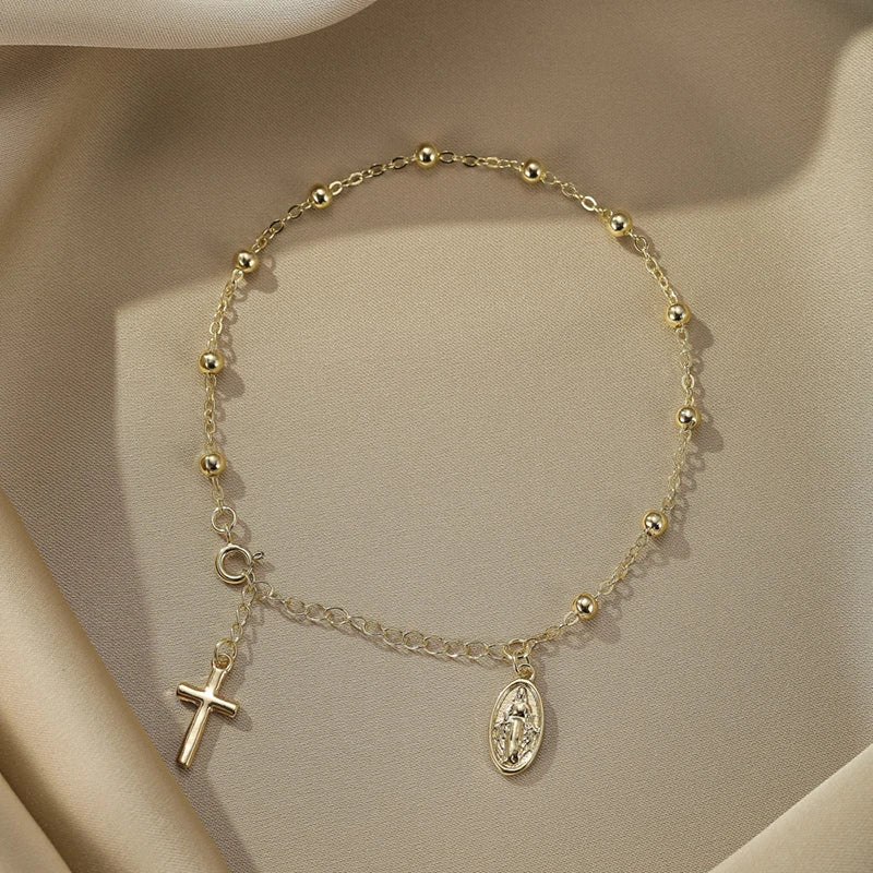 Pulseira de corrente de moda cristã