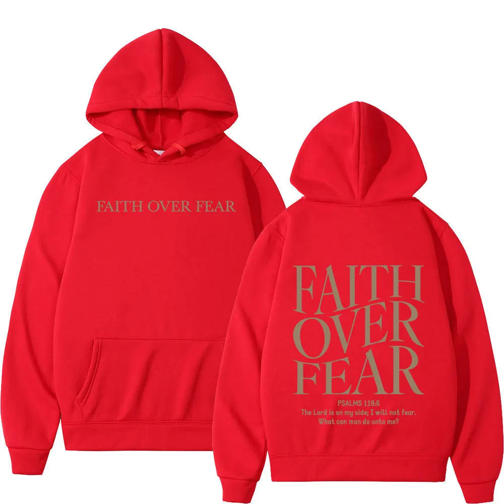 Faith Over Fear Minimalist Hoodie
