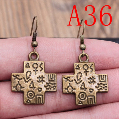 Multi-Style Christian Symbol Drop Earring