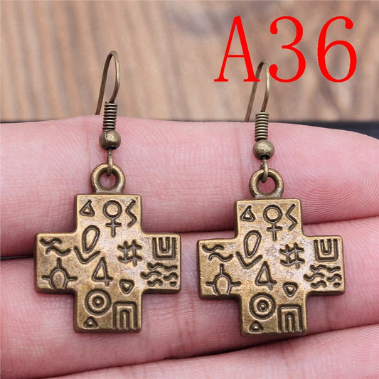 Multi-Style Christian Symbol Drop Earring