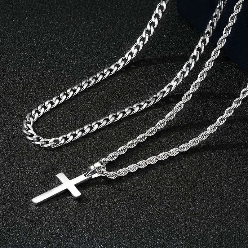 925 Sterling Silver Cross Necklace