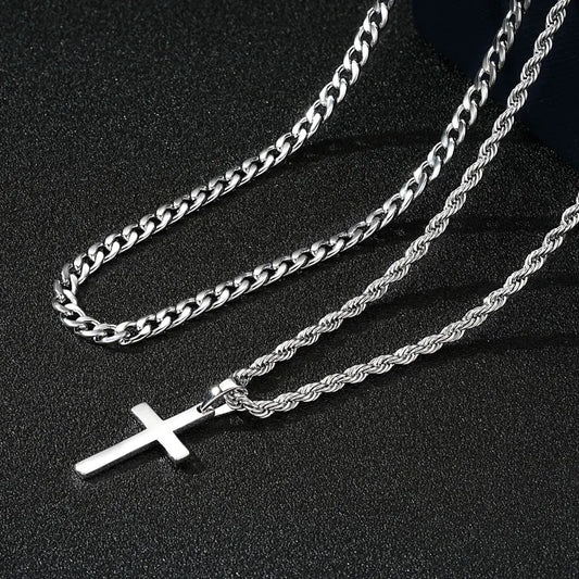 925 Sterling Silver Cross Necklace