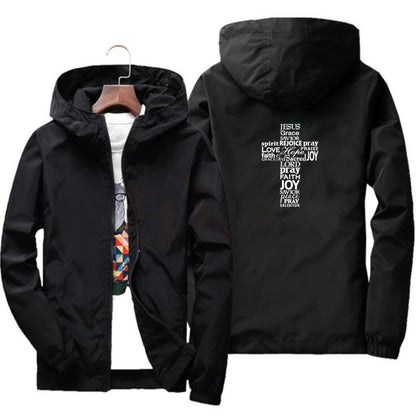 Faith Cross Windbreaker Jacket
