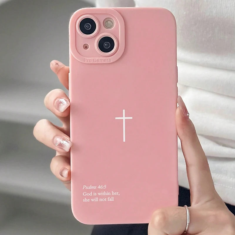 Psalm 46:5 Cross iPhone Case 