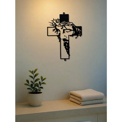 Jesus Metal Cross Wall Art 