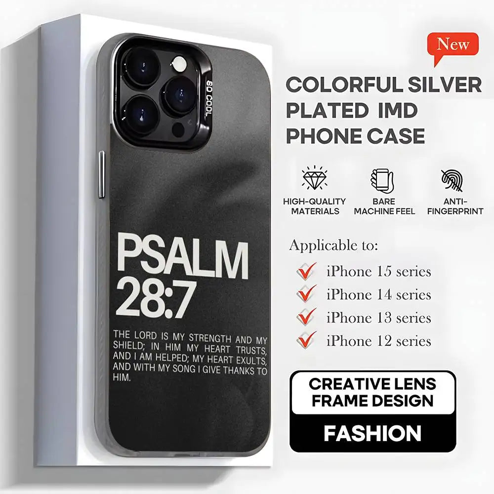 Capa de telefone com versículo bíblico cristão