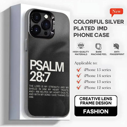 Capa de telefone com versículo bíblico cristão