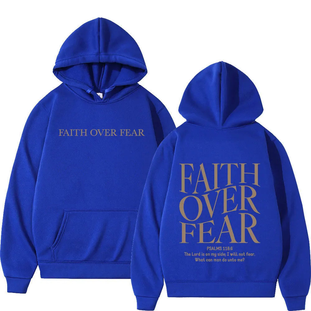 Faith Over Fear Minimalist Hoodie