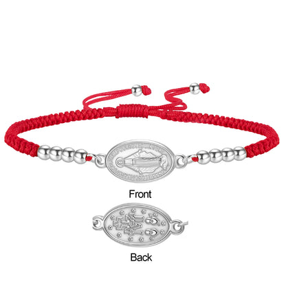 Pulseira com pingente da Virgem Maria
