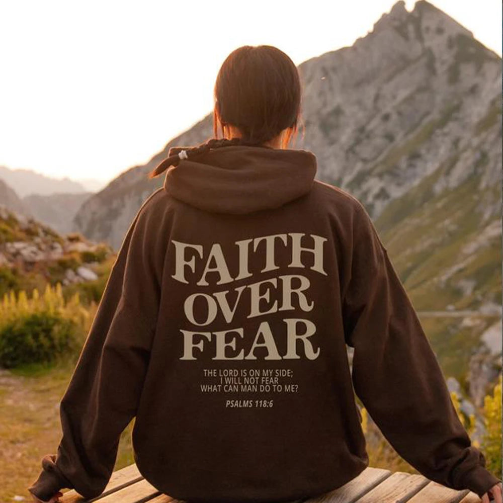 Faith Over Fear Oversized Hoodie