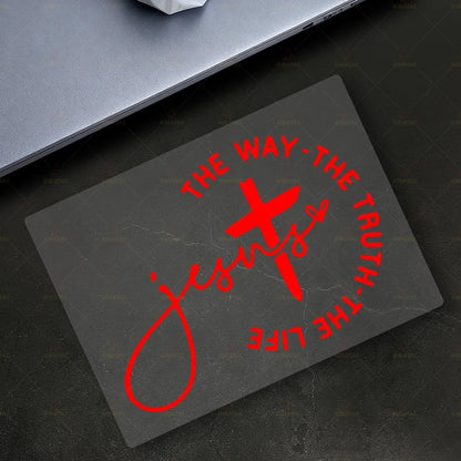 Jesus Motorcycle Sticker, Waterproof Faith Decal