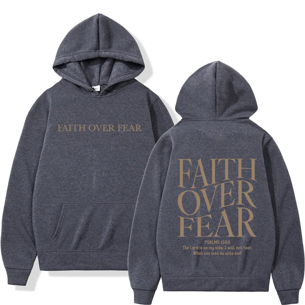 Faith Over Fear Minimalist Hoodie