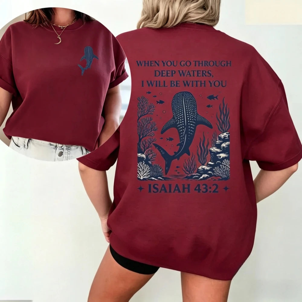 Camiseta Premium Versículo Isaías 43:2