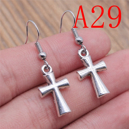 Multi-Style Christian Symbol Drop Earring