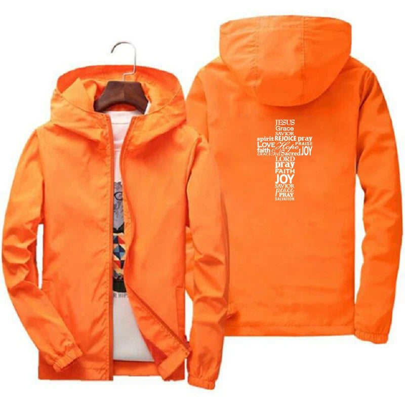 Faith Cross Windbreaker Jacket